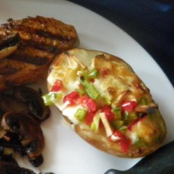 Fontina and bell pepper baked potato topping recipe
