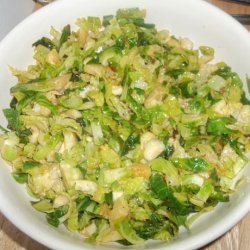 Shredded Brussels Sprouts With Lime recipe