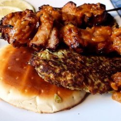 Saucy Skewered Meat With Cabbage Patties recipe