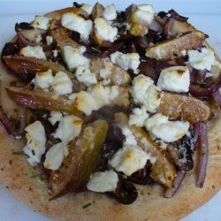 Portabella, Red Onion and Chevre Pizza (Whole Wheat Crust Abm) recipe