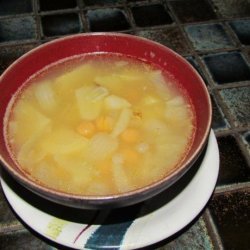 Crock Pot Garbonzo Bean Soup With Pepperoni recipe