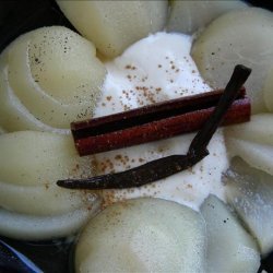 Honey-Poached Pears With Brown Sugar Cream (#7) recipe