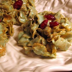 Sharon's Holiday Holly Leaf Treats recipe