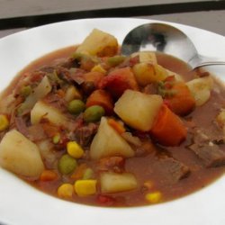 Quick Beef Vegetable Soup from Leftover Pot Roast recipe