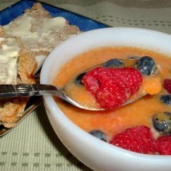 Easy Fruit Soup & Whole Wheat Scones recipe