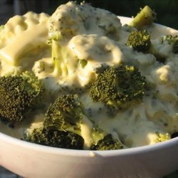 Broccoli With Onion Cheese Sauce recipe