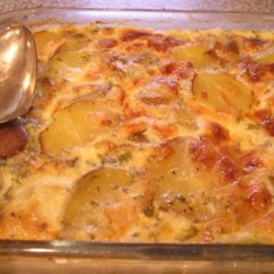 Swedish Ham, Potato, Dill and Cheese Bake recipe