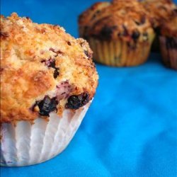 Lemon Crunch Blueberry Muffins recipe