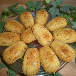 Cornbread Madeleines With Leeks and Pecans recipe