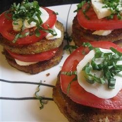 Eggplant Slices, Tomatoes, and Mozzarella recipe