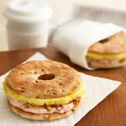 Fruit, Nut and Cream Cheese Bagel Flats recipe