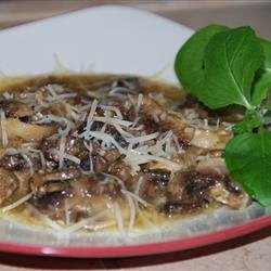 Pan-Fried Mushrooms with Ricotta Cheese recipe