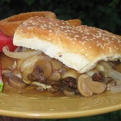 Mushroom and Swiss Burger recipe