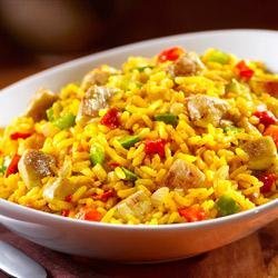Cheesy Chicken and Yellow Rice recipe