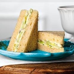 Cucumber and Dill Finger Sandwiches recipe