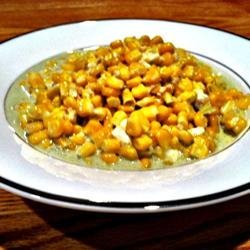 Blue Cheese Garlic Sweet Corn recipe
