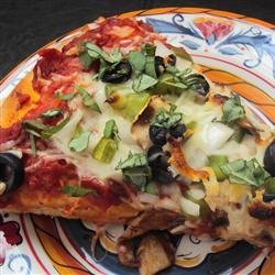Homemade Veggie Pizza recipe