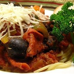 Meaty Spaghetti Sauce recipe