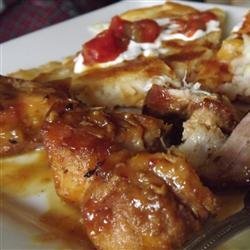 Spicy Honey-Mustard Glazed Pork Ribs recipe