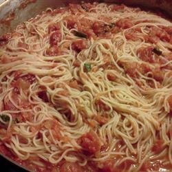 Spaghetti with Garlic, Herbs, and Tomatoes recipe