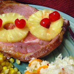 Apricot Glazed Baked Ham for Two recipe