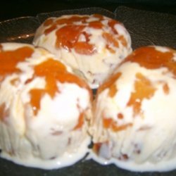 Apricot & Almond Ice Cream Domes recipe