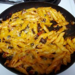Penne Pasta With Black Beans recipe
