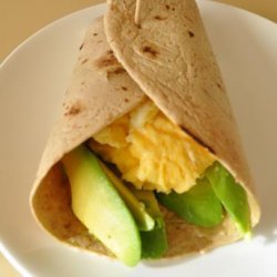 Nif's Avocado and Egg Breakfast Wrap recipe