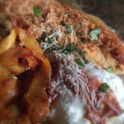 Cheezy Chicken Parmesan With Zucchini  pasta  recipe