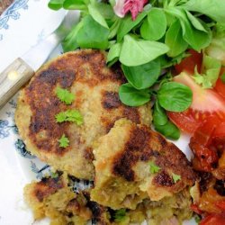 Monday Supper!  Curried Lamb and Chutney Rissoles/Patties recipe