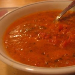 Spicy Roasted Red Pepper Soup recipe