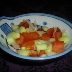 Tomato, Onion and Cucumber Kachumber recipe
