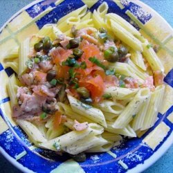 Smoked Salmon and Capers in a Champagne Sauce for Pasta recipe