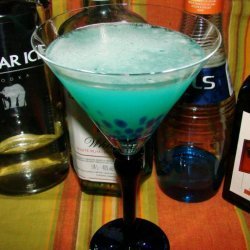 Official Blue Thong Martini recipe