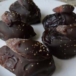 Chocolate Dipped Dates Stuffed With Spiced Nuts recipe