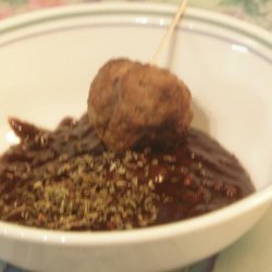 Thai Meatballs With Sateh recipe