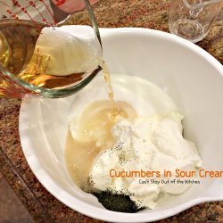 Sour Cream Cucumbers recipe