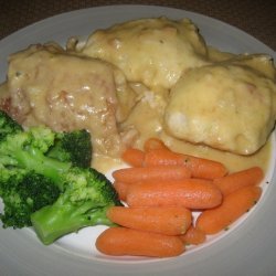 Chicken Fricassee and Dumplings (Lighter Version) recipe