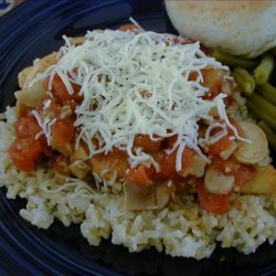 Chicken With Tomatoes & Mushrooms recipe
