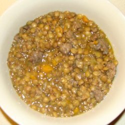 Italian Sausage Lentil Soup recipe