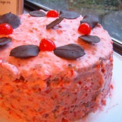 Pink Cherry Coconut Cake recipe