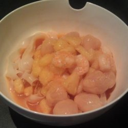 Fresh Pineapple and Lychee Chicken - Empress of China, San Fran recipe