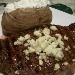 Steaks Topped With Bleu Cheese recipe