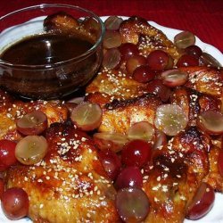 Garlic Chicken and Grapes With Special Sauce recipe