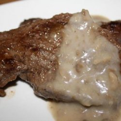 Bison Steaks With Mushroom Sauce recipe