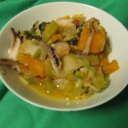Caribbean-Style Grilled Seafood Soup recipe