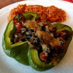 Mexican Stuffed Green Peppers recipe
