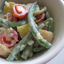 Potato-Green Bean Salad With Cucumber Dressing recipe