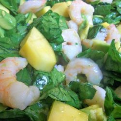 Shrimp, Mango, and Avocado Salad With Sweet & Spicy Dressing recipe
