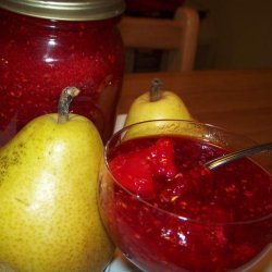 No-Cook Raspberry Pear Jam recipe